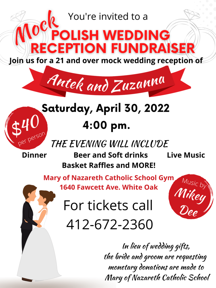 Mock Polish Wedding Reception Fundraiser